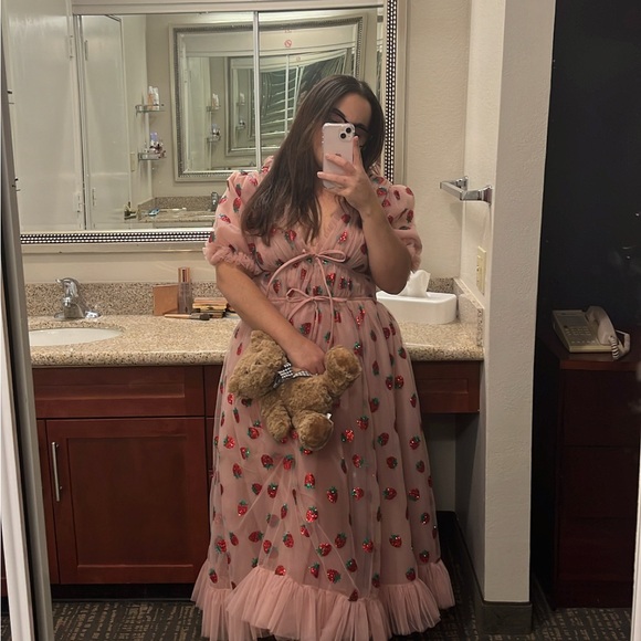 LIRIKA MATOSHI STRAWBERRY DRESS - Picture 1 of 4